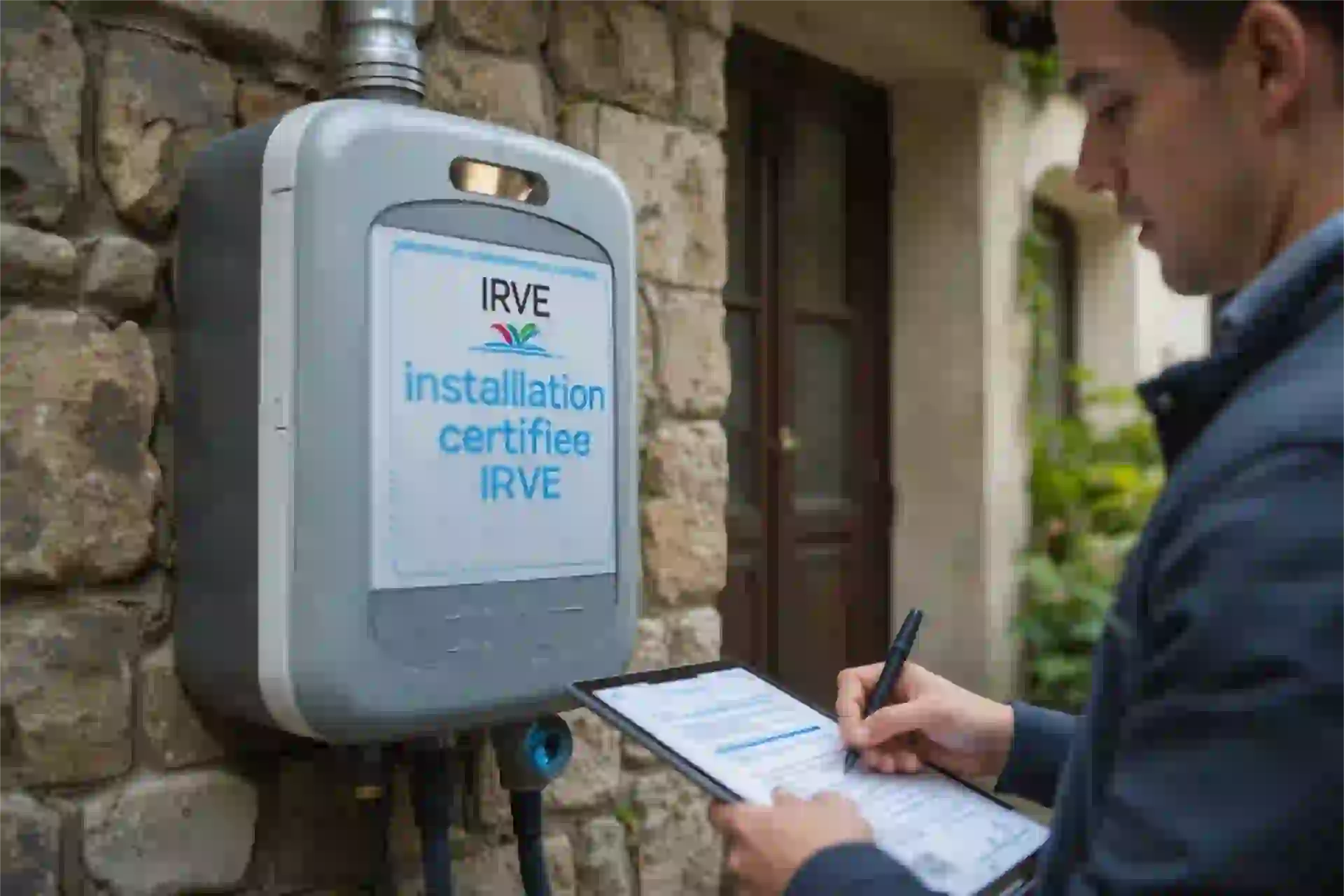 Installation borne de recharge à Laloubère